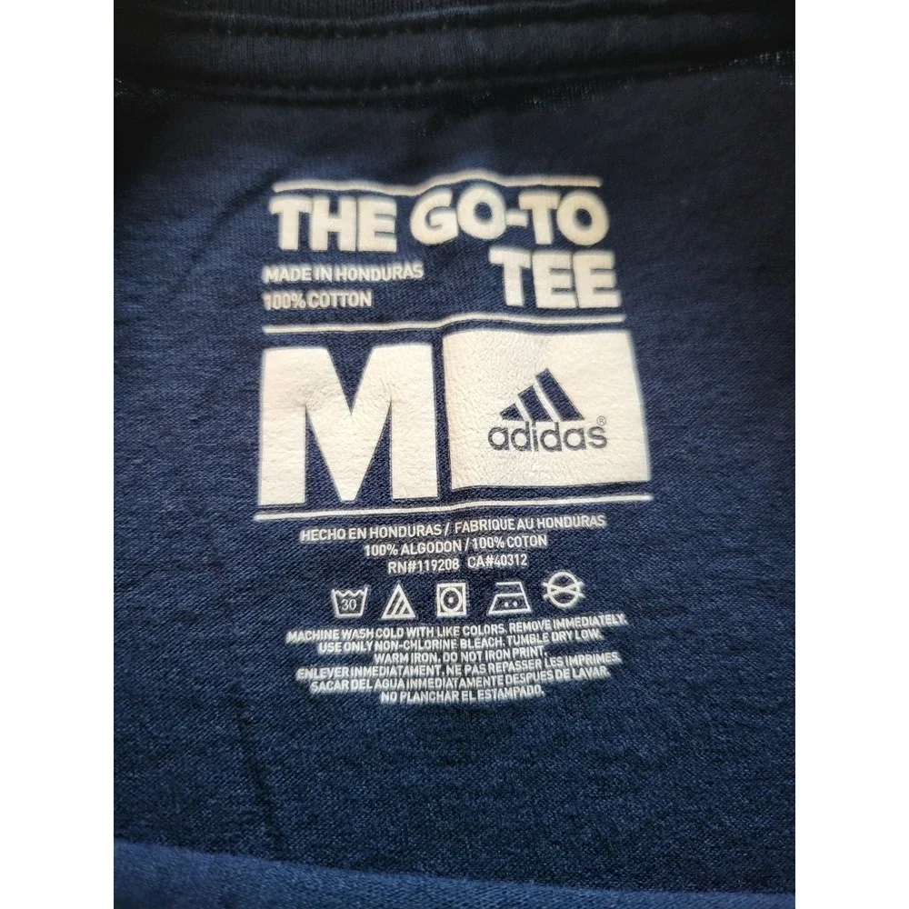Adidas‎ Mens USA Shield Graphic T-Shirt Navy Blue The Go-To Tee Size M